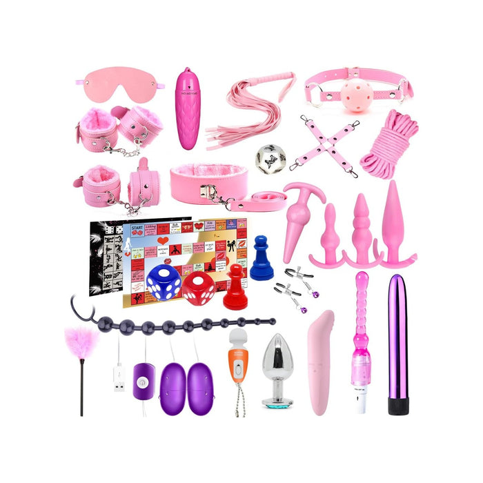 25 daļu BDSM komplekts – ideāls universāls komplekts vakara baudām