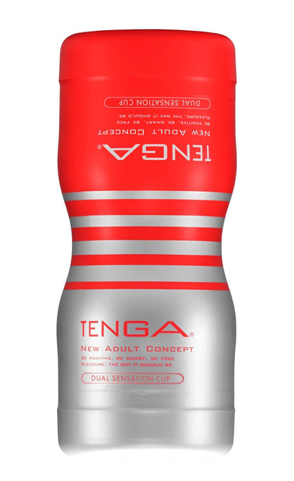 Dual Sensation Cup – Vienreizējais masturbators ar maigu un intensīvu stimulāciju vienā kausā