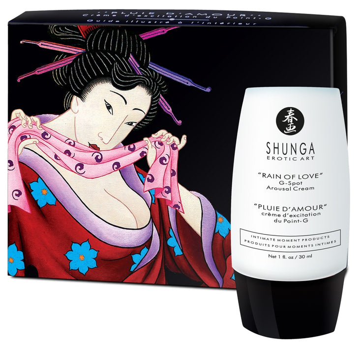 Rain of Love G punkta stimulējošs krēms ar dabīgām eļļām un lietošanas instrukciju 30 ml