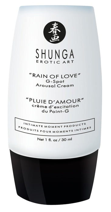 Rain of Love G punkta stimulējošs krēms ar dabīgām eļļām un lietošanas instrukciju 30 ml