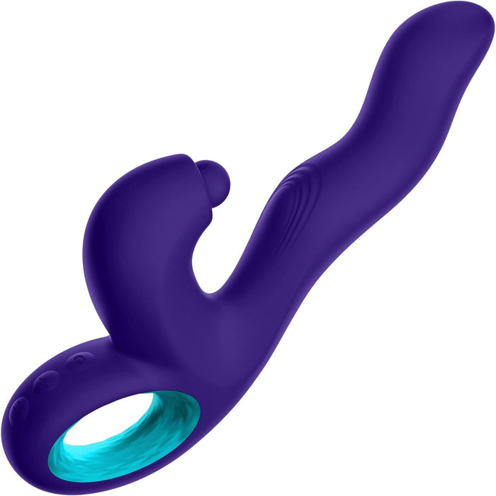 Klio tumši violetas krāsas masāžas ierīce ar 5 intensitātes līmeņiem