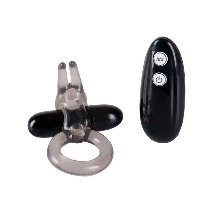 Вибратор Bunny и Пенис-кольцо с сильной присоской и клиторальным стимулятором