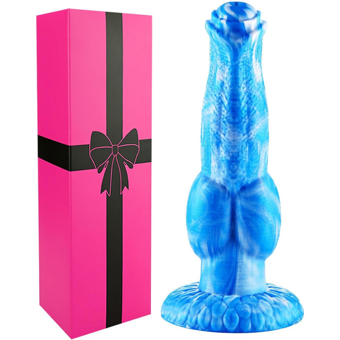 Liels 22 cm silikona reālistisks dildo ar biezu mezglu un stipru piesūcekni