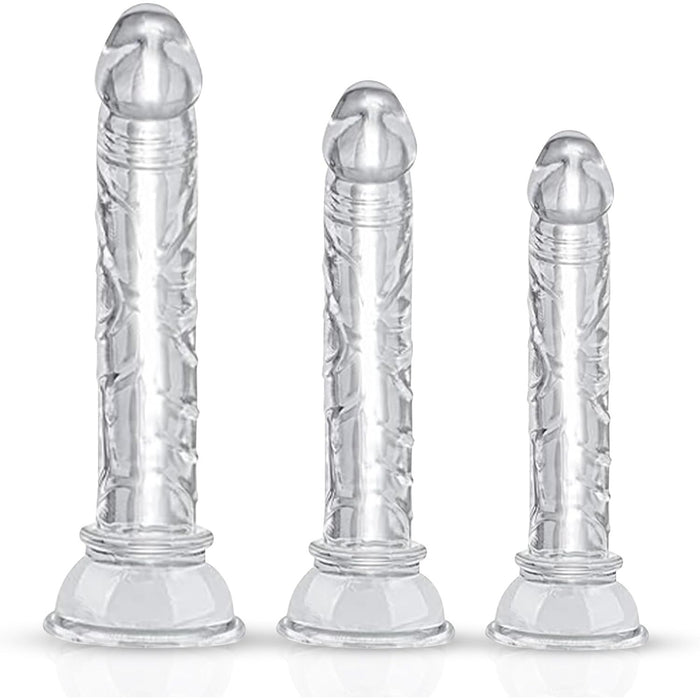 Набор из 3 реалистичных дилдо с сильной присоской для мужчин и женщин