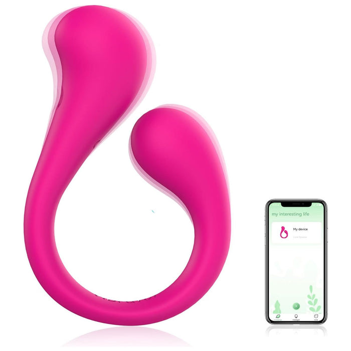 Bluetooth vibrators ar 9 režīmiem un aplikācijas vadību pāriem un individuāliem