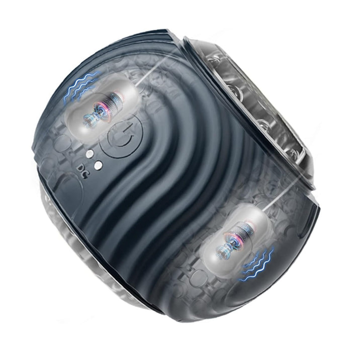 Автоматический Электрический Мастурбатор для Мужчин с Двойным Реалистичным Каналом и 10 Режимами Вибрации с сильной присоской