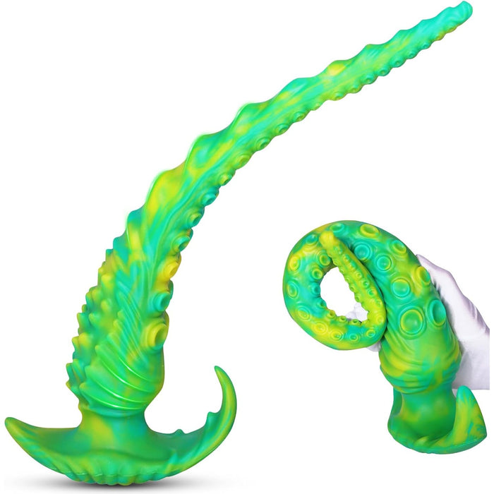 35 cm Reālistisks Garš Astoņkāja Formas Dildo no Medicīniskā Silikona