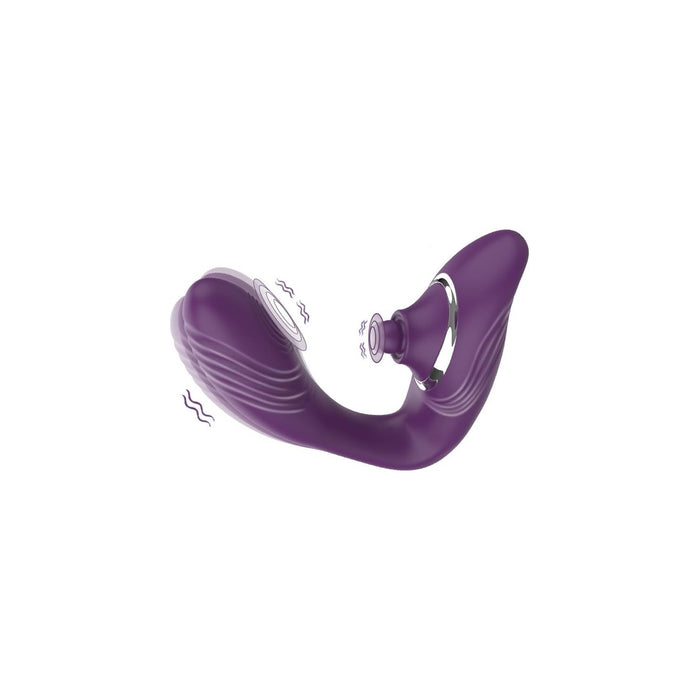 Высокочастотный вибратор 2 в 1 для пар с сильной присоской, 10 режимов вибрации, водонепроницаемый