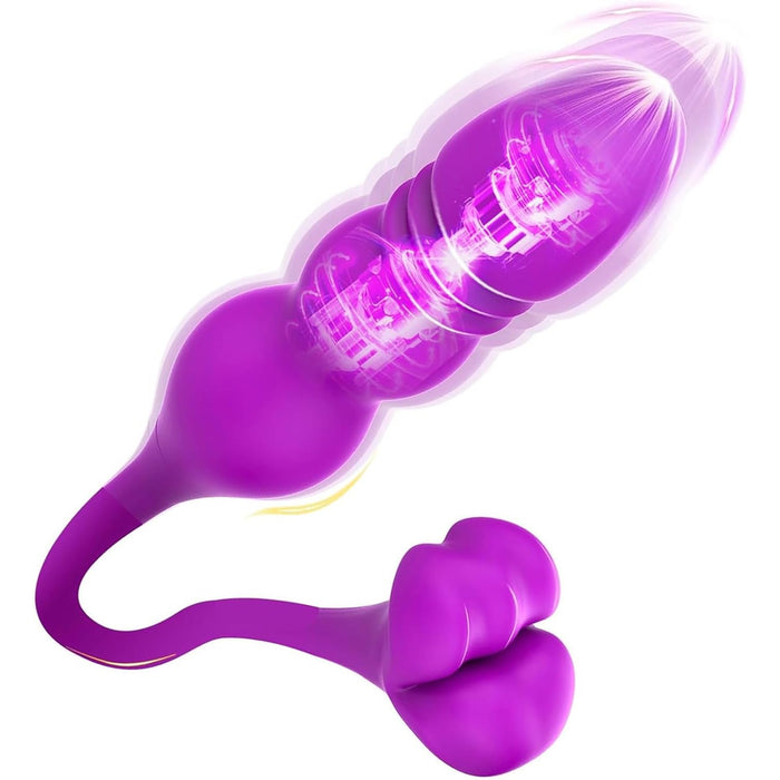 3-in-1 Vibrators sievietēm ar 10+10 vibrācijas režīmiem un spēcīgu piesūcekni