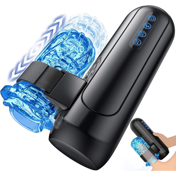 Электрический мастурбатор для мужчин с 6 телескопическими режимами и 10 вибрациями