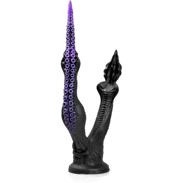 Фантазийный дилдо с двумя головками и сильной присоской