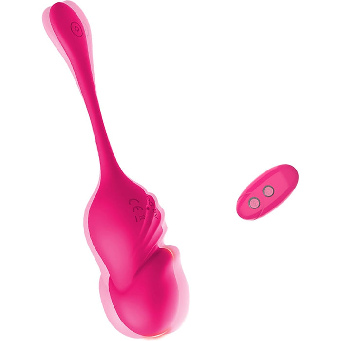 Spēcīgs lodīšu formas vibrators ar 10 vibrācijas režīmiem un tālvadības pulti