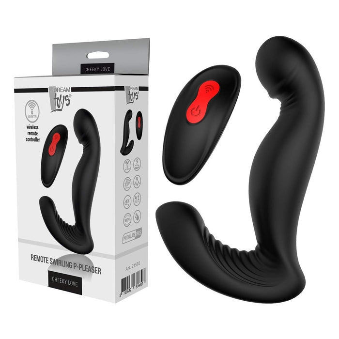 Cheeky Love Swirling P-Pleaser G punktu vibrators melnā krāsā