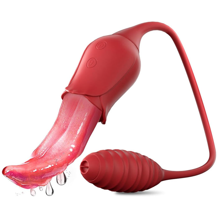 Мини-вибратор для женщин с 10 режимами вибрации и лизания с сильной присоской