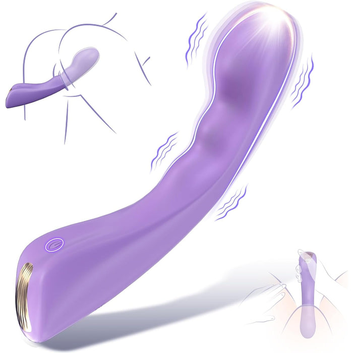 Dildo vibrators sievietēm ar 10 intensīvām vibrācijas režīmām un klitora stimulatoru