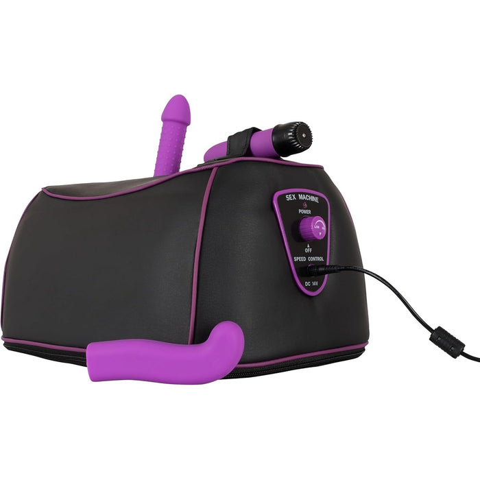 Вибратор Love Maschine для G- и P-точек с сильной присоской и силиконовыми насадками