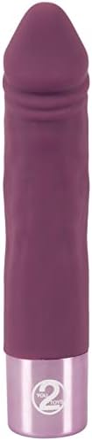 Элегантный фиолетовый вибратор с 15 режимами и сильной присоской