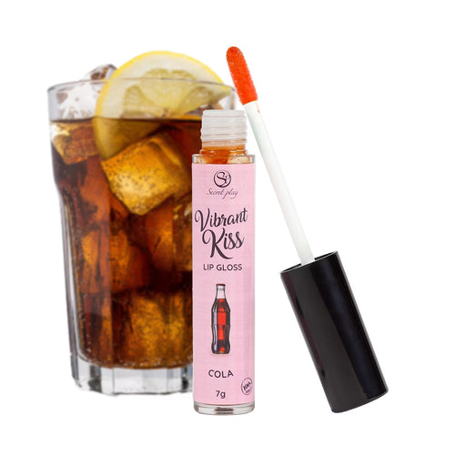 Secret Play Vibrant Kiss Vibruojantis Lūpų Blizgis Coca Cola skonio – malonumas ir stimuliacija