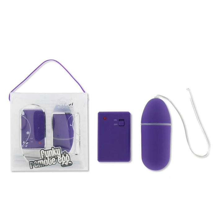 Vibrācijas stimulators Funky Remote Egg Dark Purple