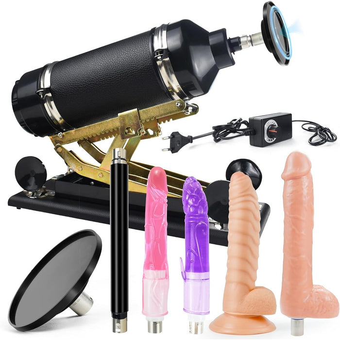 Automātiska mīlas mašīna ar 3XLR dildo piederumiem pāriem un individiem