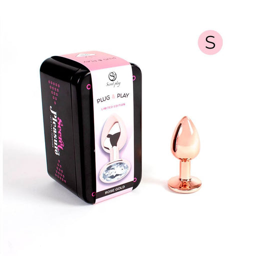 ROSE GOLD metalo analinis kaištis pradedantiesiems – lengvai įvedamas su švelnia paviršiaus tekstūra