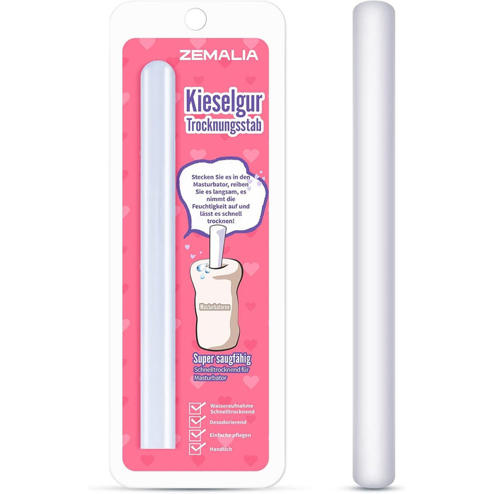 Сильнодействующий водеабсорбирующий стержень для ухода и сушки интимных игрушек с сильной присоской