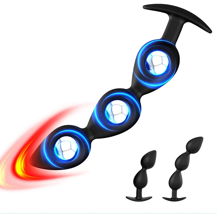 Silikona anālais svece ar iekšējo bumbu – mīksts un ērts priekšspēlē