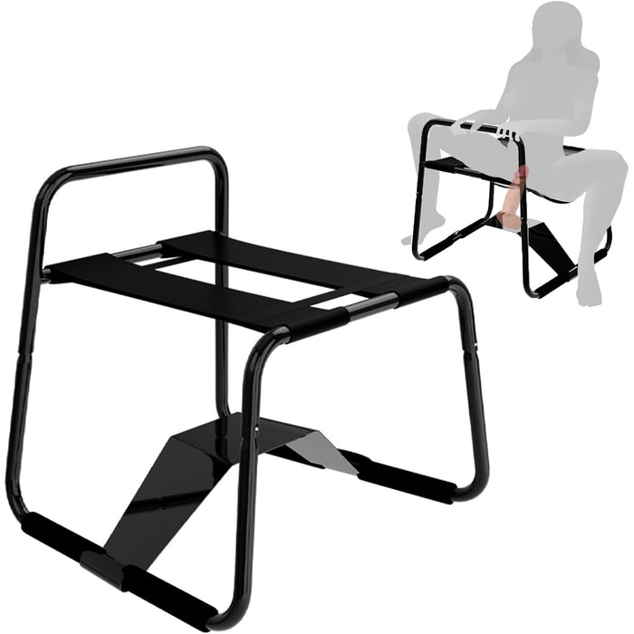 SM Bondage Seksa Krēsls ar Dildo Turētāju un Stabilu Konstrukciju