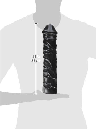 Belgo Prism 31 cm melns X-Man Monster dildo no cietas gumijas