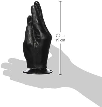 Melns X-Man dildo ar rokas formu un spēcīgu piesūcekni