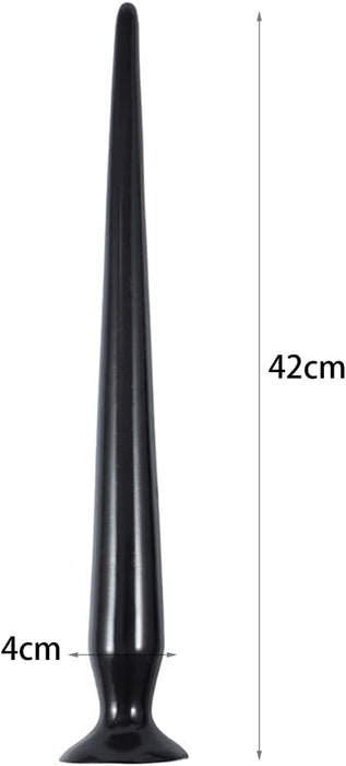 Мягкий реалистичный анальный дилдо с сильной присоской - средний размер