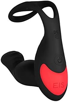 Prostatas stimulators ar dzimumlocekļa gredzenu, uzlādējams un ūdensizturīgs