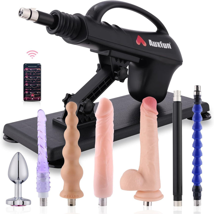 Automātiska seksa mašīna ar 7 uzgaļiem un aplikācijas vadību