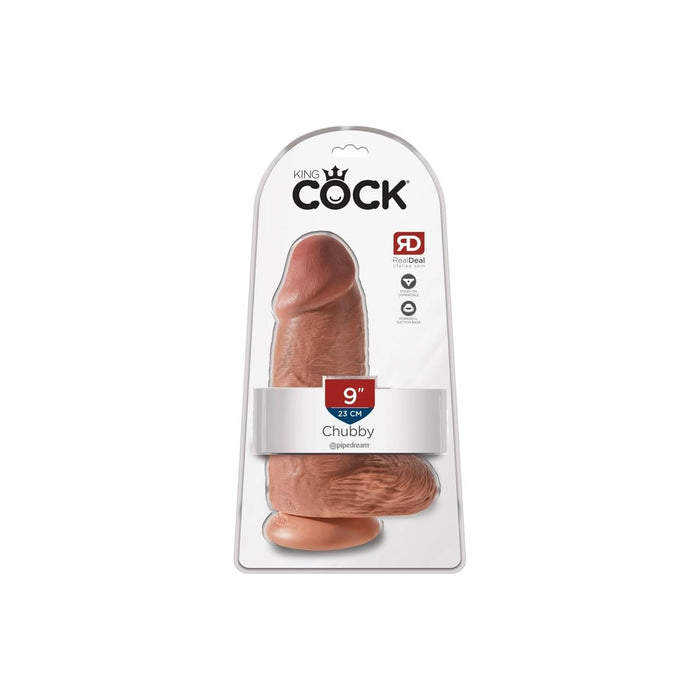 King Cock Chubby Tan Дилдо 9 дюймов с сильной присоской – реалистичный и прочный