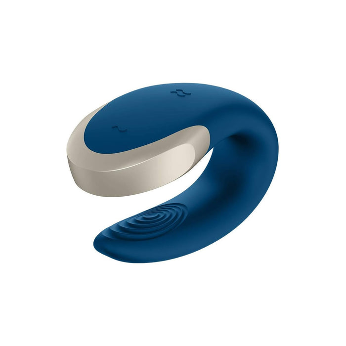 Poru vibrators ar tālvadības pulti un aplikāciju, medicīniskā silikona zilā krāsā