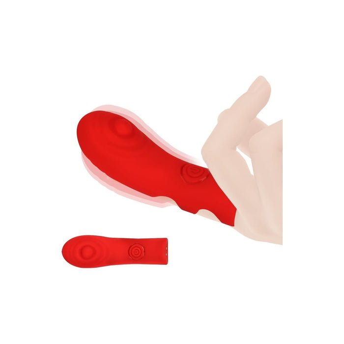 Мини-вибратор для пальца с 10 режимами вибрации и сильной присоской