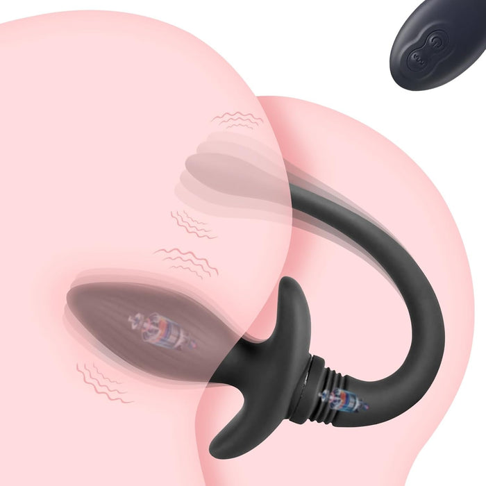 Ergonomisks anālais uzgaļs ar 7 vibrācijas režīmiem un tālvadību