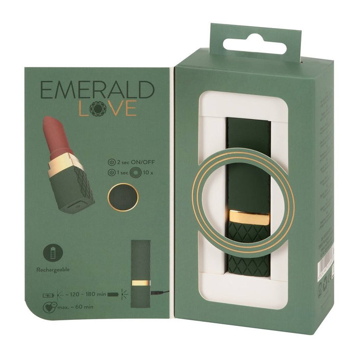 Emerald Love lūpu krāsas formas mini vibrators