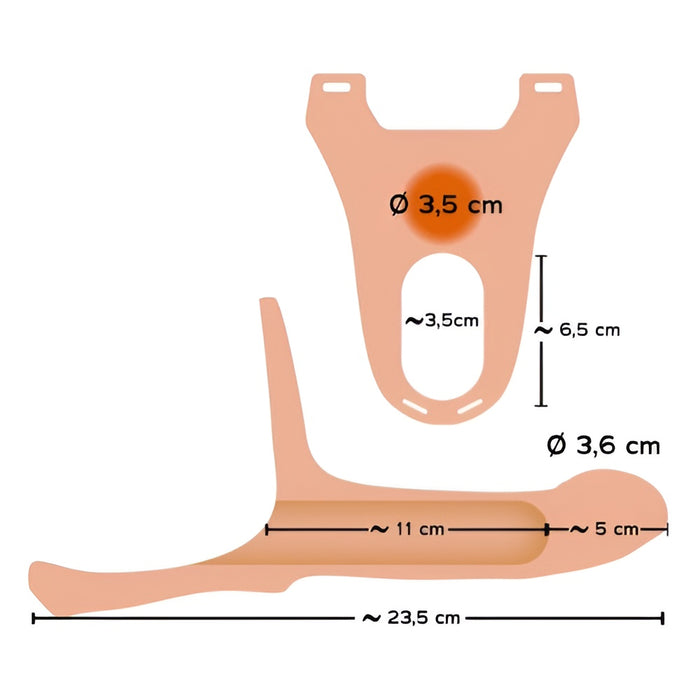 Silicone 13.5 dobumains strap-ons