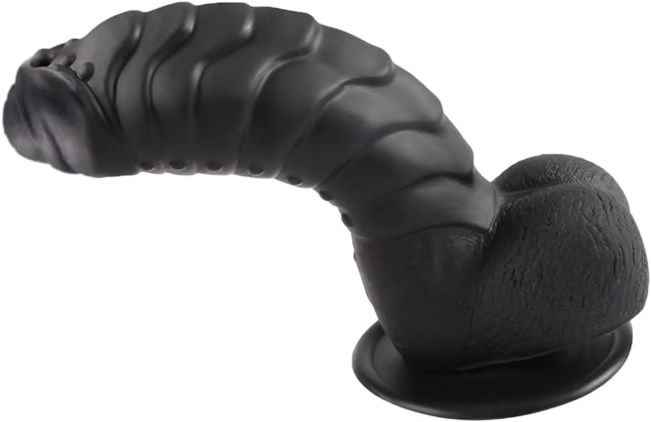 Классический дилдо для женщин с сильной присоской и радужным градиентом