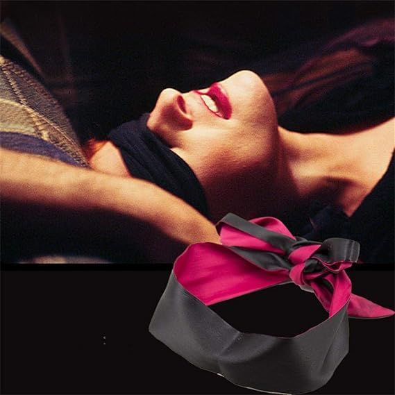 Набор для БДСМ с перьевым щекотачом и атласной повязкой с сильной присоской