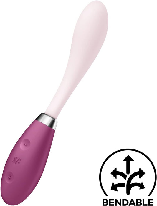 Гибкий G-спот вибратор с сильной присоской и USB зарядкой