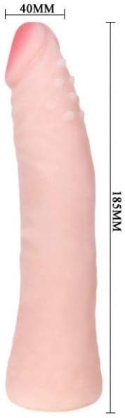 Realistisks silikonā dildo ar dabīgas ādas sajūtu un 19 cm garumu