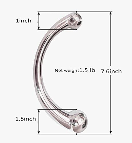 Металлический массажер для точки G и простаты с сильной присоской, эргономичный