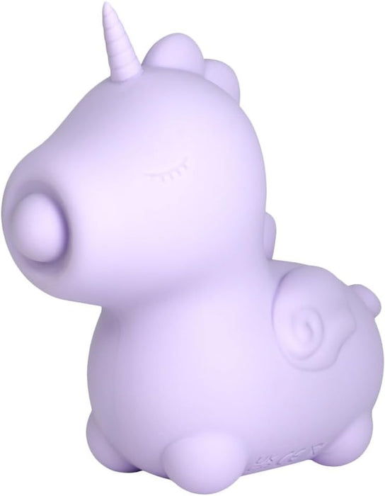 Karma Auflegevibrator violeta krāsā ar mīļu vienradža dizainu, 9 cm