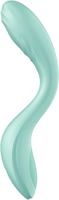 G-punkta vibrators „Rrrolling Pleasure“ 22 cm ar divām funkcijām, piparmētru krāsa