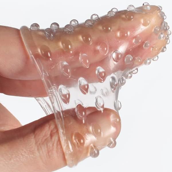 Набор силиконовых насадок на пальцы с сильной присоской для стимуляции