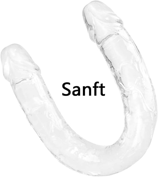 Двойной фаллоимитатор 46 см с сильной присоской для максимального удовольствия