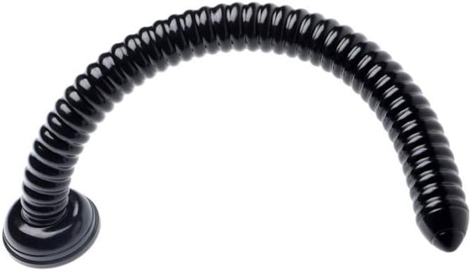 Рифленая анальная игрушка 19 дюймов с сильной присоской