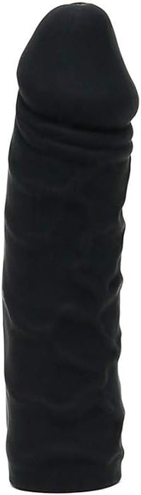 Черный сменный дилдо для страпона с сильной присоской 17 см длиной и 4 см в диаметре